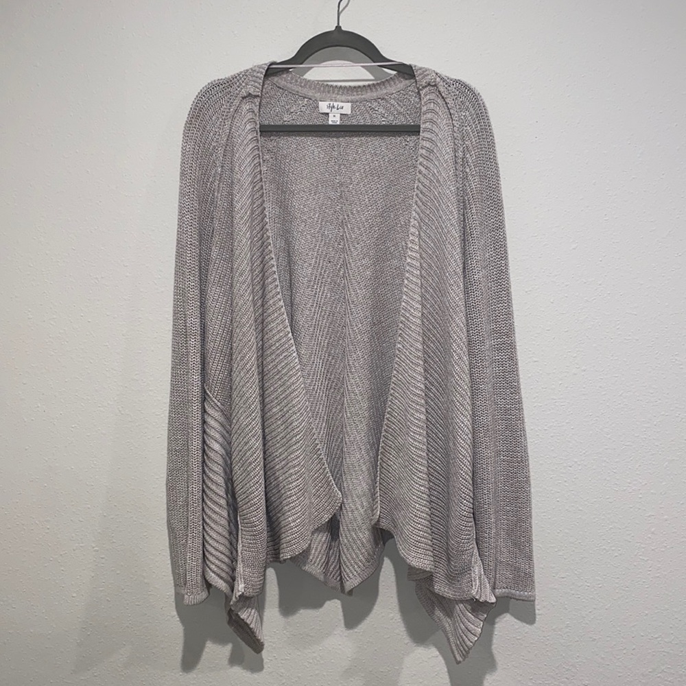 STYLE & CO Asymmetrical Knit Cardigan
